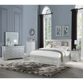 Louis Philippe III Platinum Queen Bed Model 24920Q By ACME Furniture